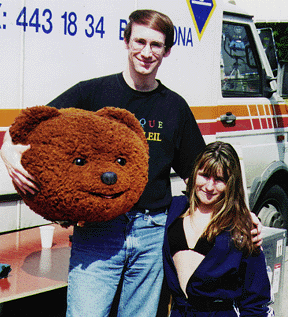 [Rick and Karen and the Bear head]