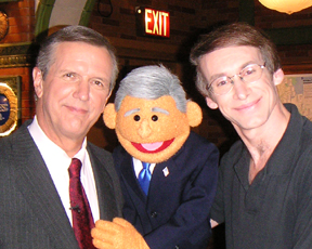 Rick Lyon -- Bush and Kerry Puppets